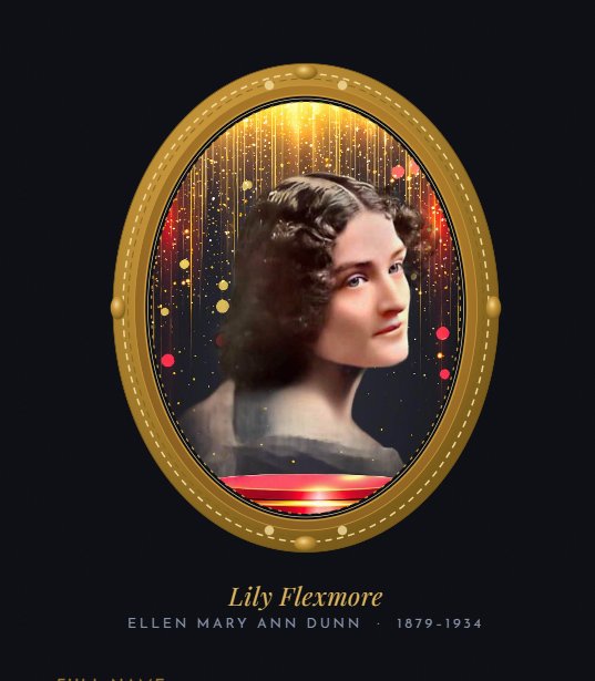 Lily Flexmore — Ellen Mary Ann Dunn · Cameo Portrait