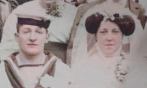 George William Dunn and Margaret Elizabeth Doman, wedding day March 27th, 1910