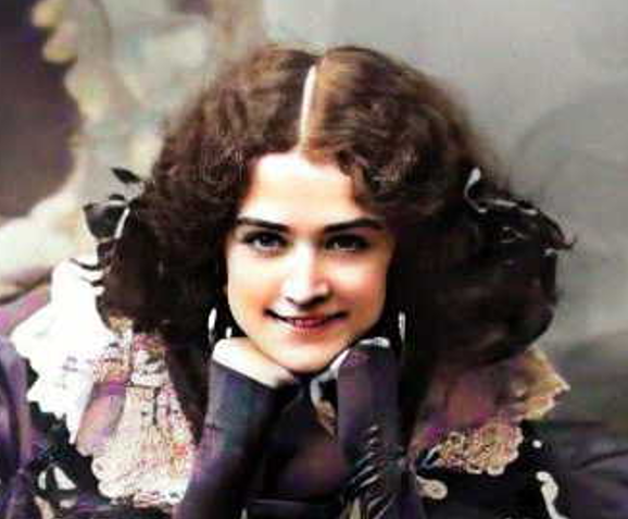 Ellen Mary Ann Dunn — Lily Flexmore — Chin on Hands Portrait · Colourised