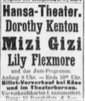 Hansa-Theater Hamburg June 1909