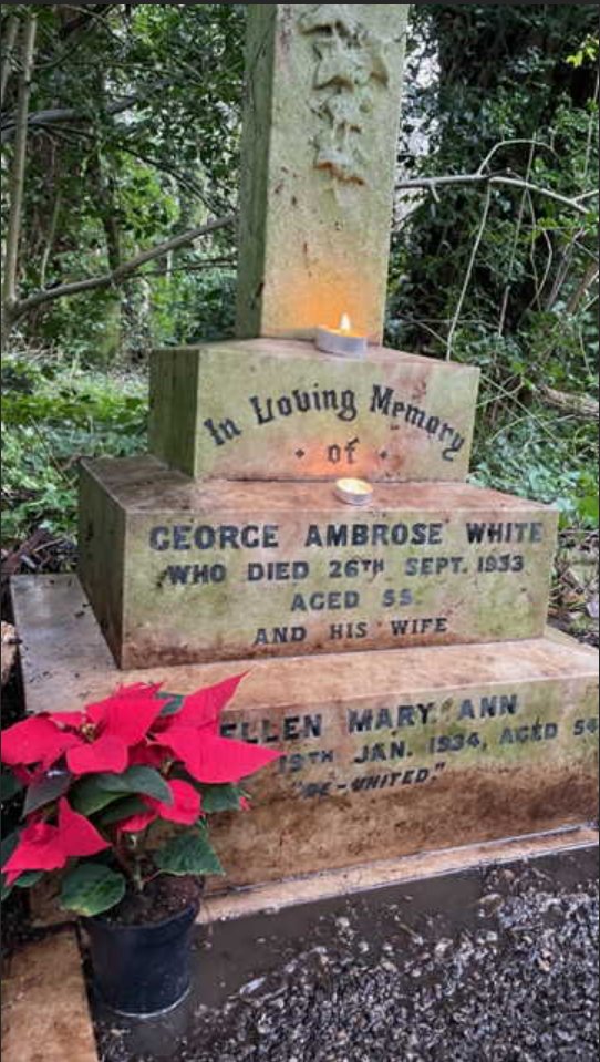 Grave of Ellen Mary Ann Dunn and George Ambrose White Islington Cemetery